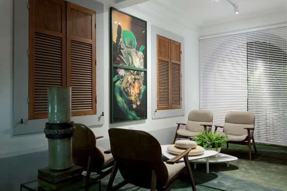 Detalhe do Átrio da CASACOR PE 2017 do arquiteto Mário Baô - Foto Rogério Maranhão