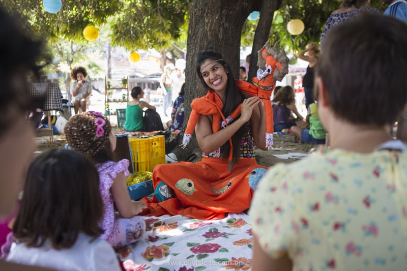 Contação de histórias na Primavera Dona Jardineira