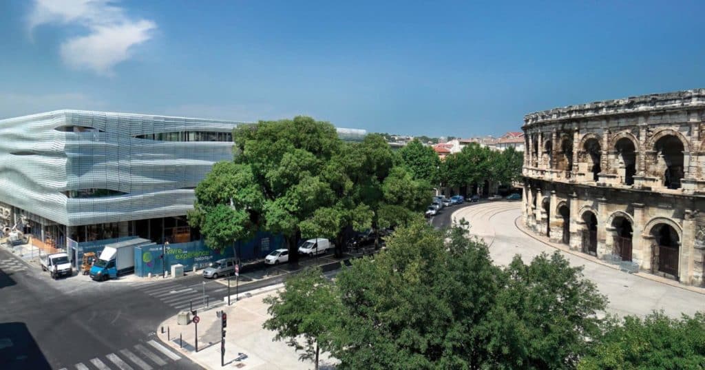 O Musée de la Romanité fica em frente as Arenas 