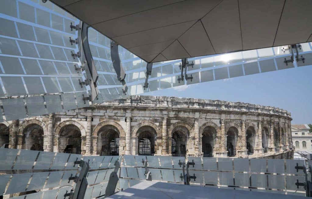 O projeto do Musée de la Romanité se inspira nos estilos antigo e contemporâneo