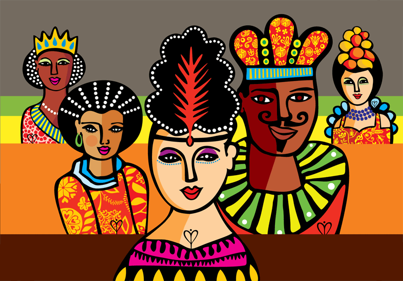 Desenho de Joana Lira para a cenografia do Carnaval 2009 do Recife