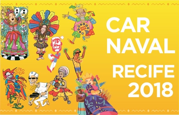 carnaval do Recife 2018 - Decoração de Carnaval leva o cartum às ruas do Recife