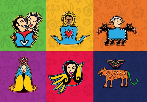 Personagens do Auto da Compadecida de Ariano Suassuna ganham vida com a arte de Joana Lira para o Carnaval 2006 do Recife