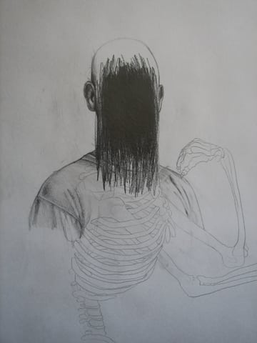 desenhos da mostra Carlos Mélo em preto e branco