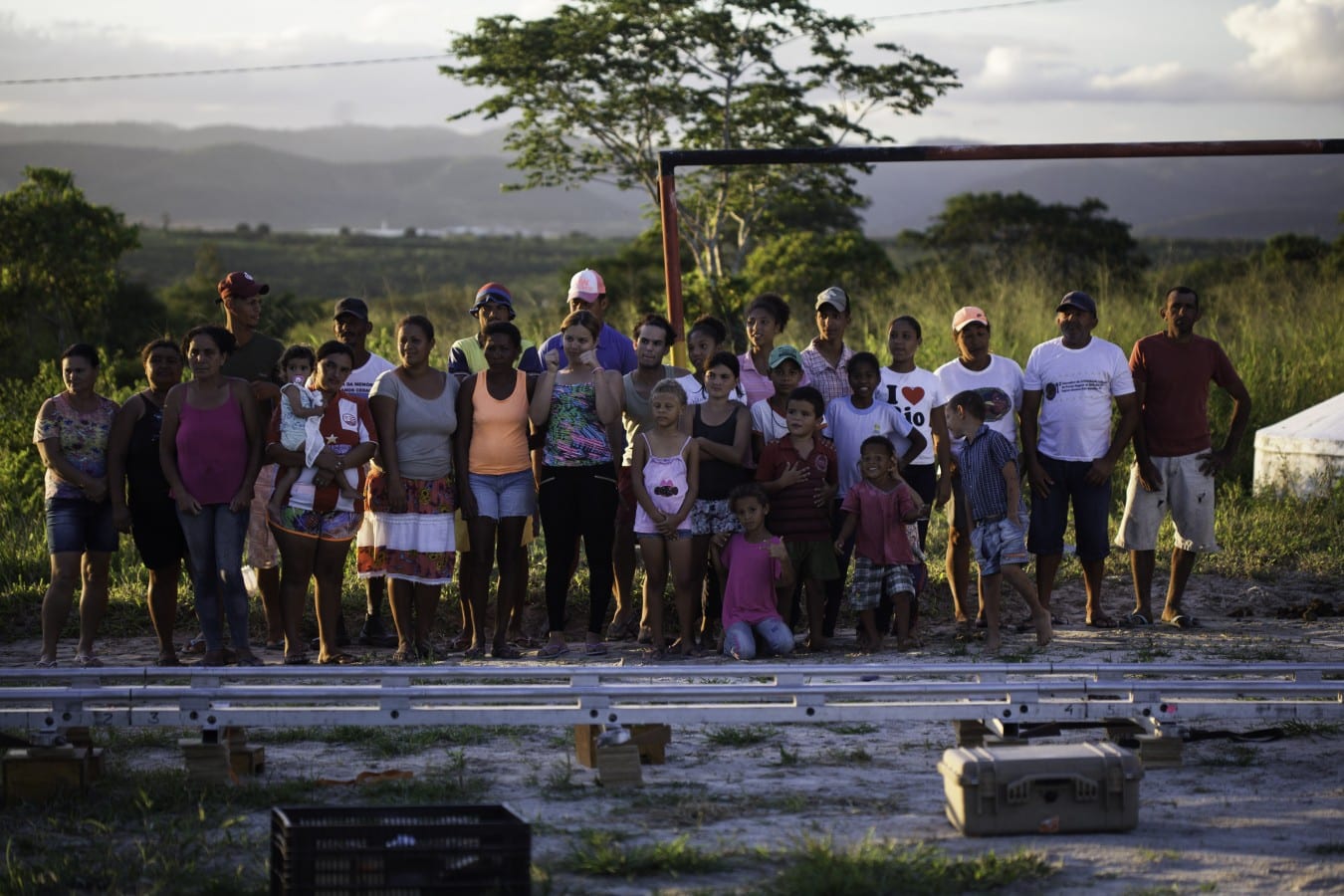Quilombolas na Residência Durante as filmagens no Barro Branco