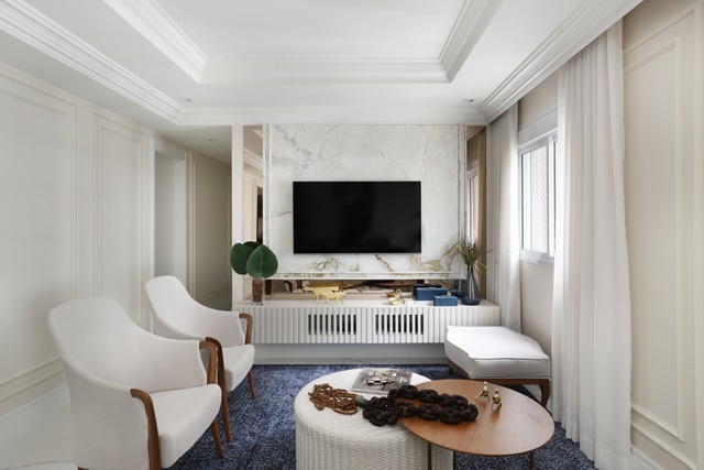 revistasim decor classico com roupagem moderna 01 - Projeto de apartamento de 140m² ganha decoração clássica em roupagem moderna