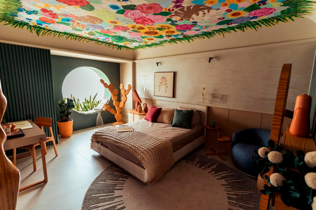 revistasim apartamento inspiracao Frida Khalo 01 - Arquiteta se inspira na arte de Frida Khalo para projetar quarto 