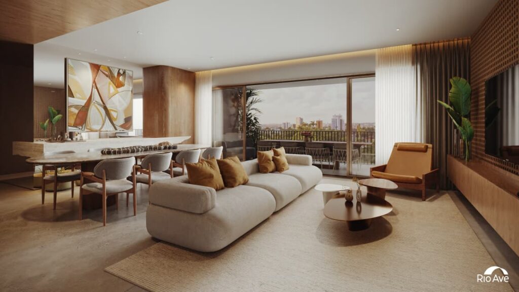 apartamento 161 a 164m² BLOCO B APTO 602 B ESTAR JANTAR VARANDA